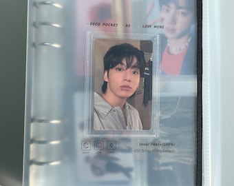 Kpop A5 Photocard Binder Cover and 10pcs Pocket Refill Pages Brand New