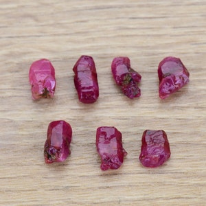 Natural Raw Ruby Pink Red  Corundum Specimen Gemstone, Rough Ruby Crystal , Healing Crystal