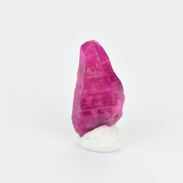 Rare Rough Ruby Pinkish Red 15.6ct Specimen Crystal , Raw Ruby Corundum Specimen Gemstone.