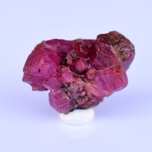 Beautiful Rare 62.8ct Ruby Crystals Cluster Corundum  , Raw Ruby Corundum Specimen Gemstone.