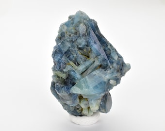 86G Rare  Raw Rough Aquamarine Cluster Blue Beryl Crystal Specimen , Healing Crystal