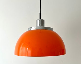 Oranje Meblo hanglamp uit Joegoslavië 70', opnieuw bedraad