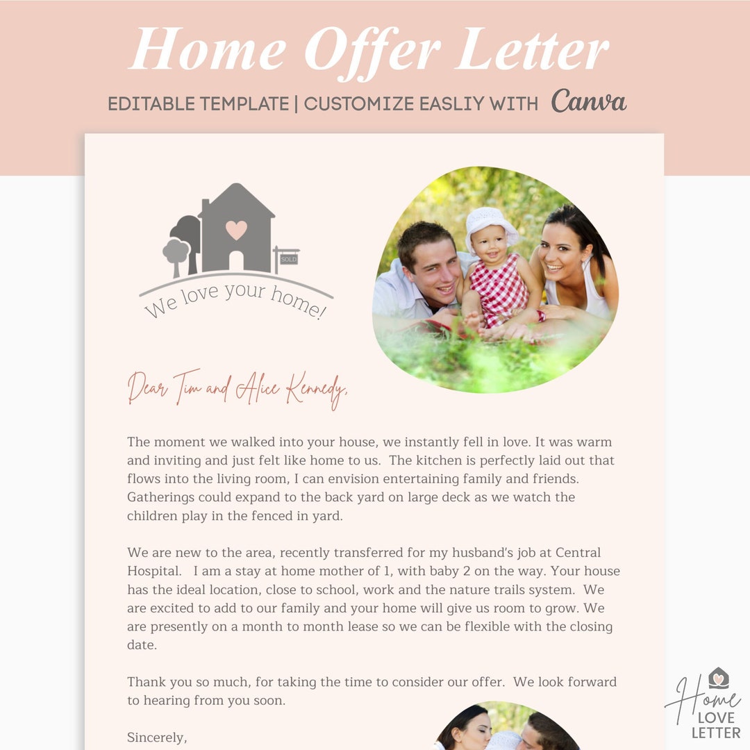 cover letter buying a house