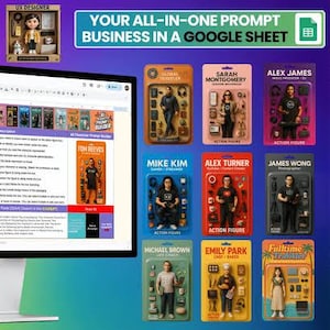 AI Character Prompt Builder | Create Sellable Prompts for ChatGPT & Midjourney | Editable Prompt Generator Tool | Digital Download