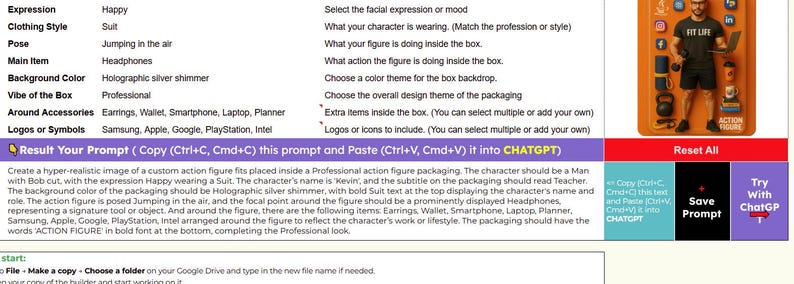 Pode incluir: Uma embalagem de figura de a&ccedil;&atilde;o profissional com um homem com corte de cabelo bob, usando um terno e fones de ouvido. A figura se chama Kevin e a embalagem inclui o texto "FIT LIFE". O fundo &eacute; hologr&aacute;fico prateado.