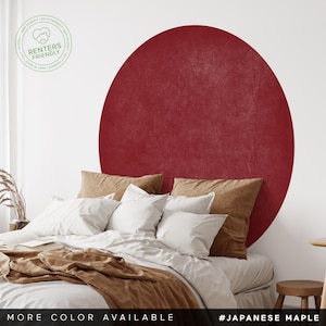 Simple Dot Decal, Circle Wall Decor, Round Wall Decal, Wall Sticker, Peel and Stick, Removable, Renter friendly, round wallpaper, boho decor