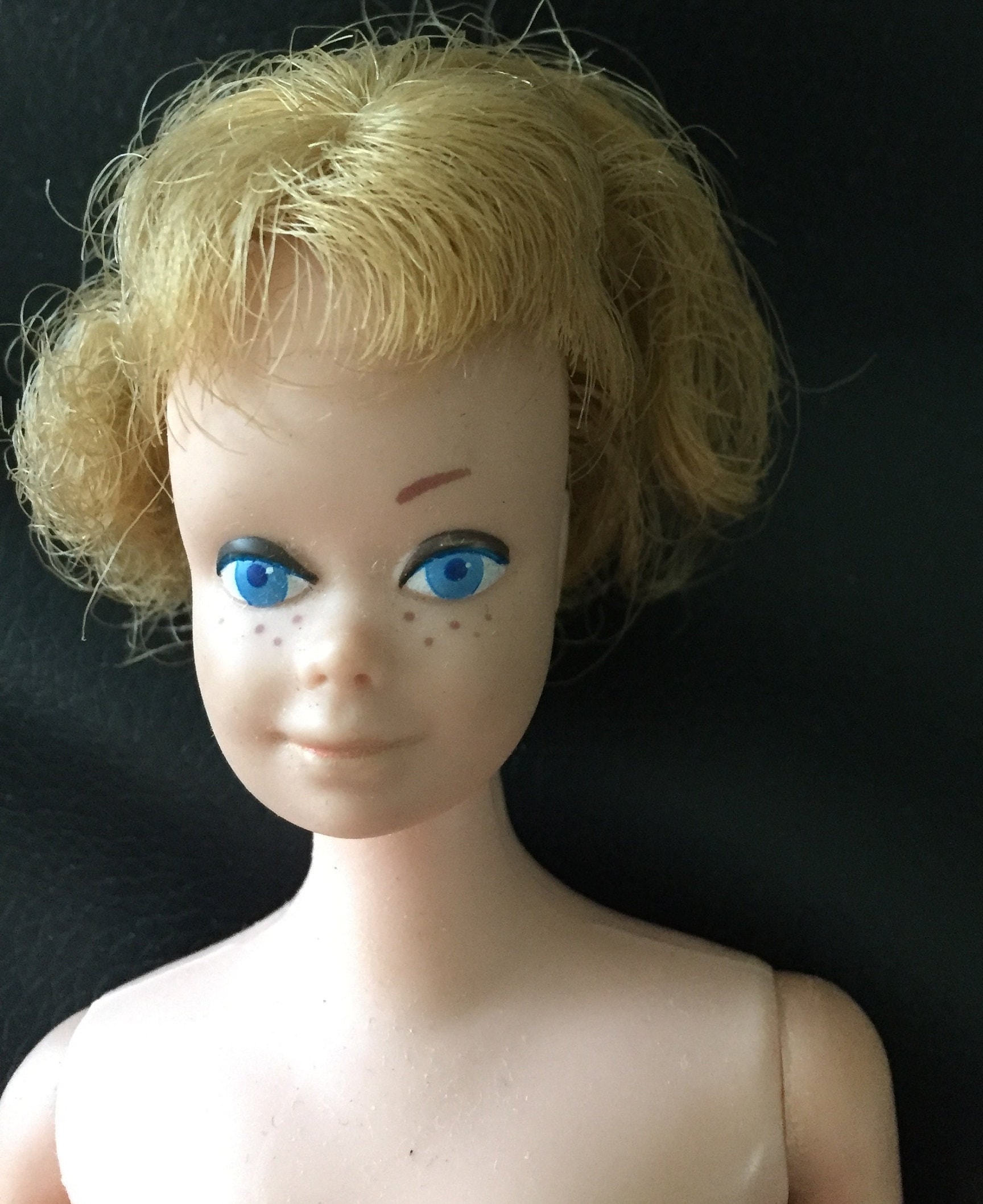 1964 Vintage Barbie Midge Doll Strawberry Blonde Hair Blue Eyes