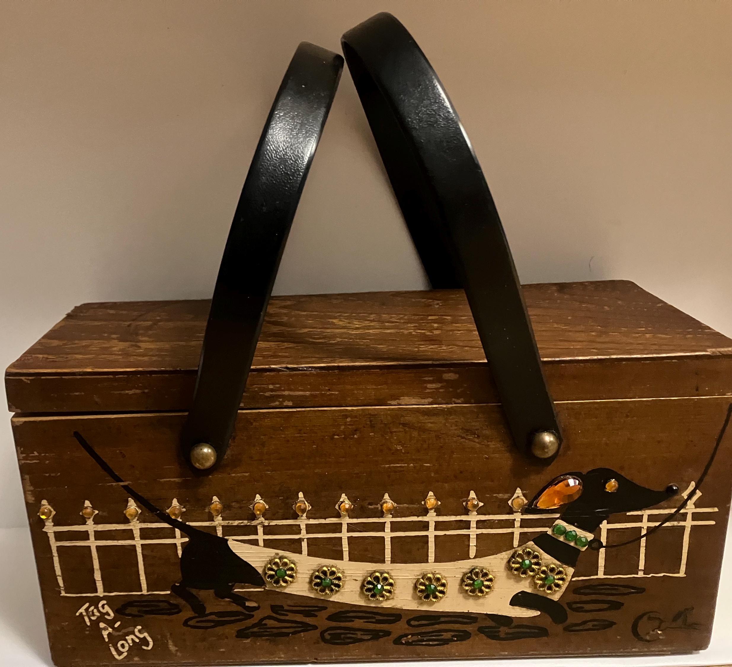 ♕エニッドコリンズ✴︎1960‘s◆Enid Collins✴︎Box bag◆✴︎ Vintage Mid Century Enid Collins Roadrunner Box Bag Purse | eBay