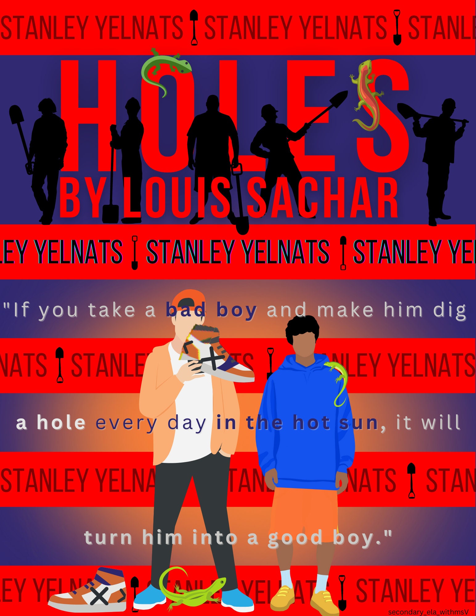 Stanley Yelnats in Holes by Louis Sachar