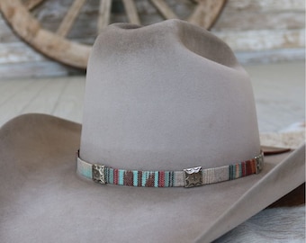 Western Woven Colorful Hat Band - Sunset Skies