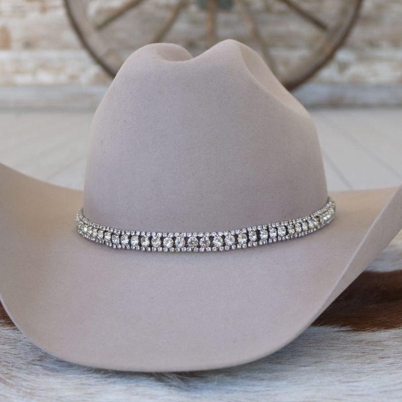Rhinestone Hat Band Bling Western Hat Band Crystal Cowboy Hat Band Adjustable Monroe Bild 1