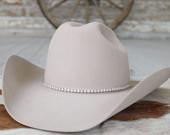 Tennis Chain Rhinestone Hat Band - The Jolene
