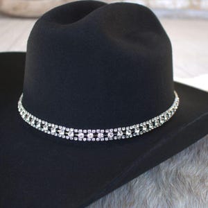 Rhinestone Hat Band Bling Western Hat Band Crystal Cowboy Hat Band Adjustable Monroe Bild 5