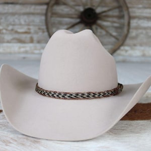 Horsehair Braided Hat Band - Buckskin