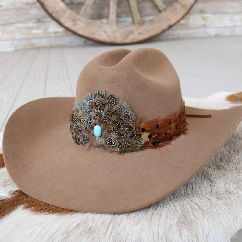 Western Feather Hat Band - Stellar 画像 3