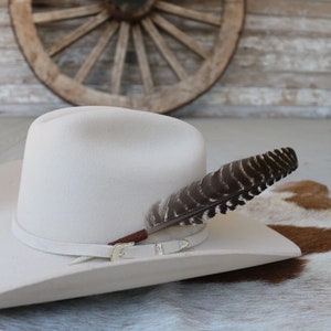 Large Turkey Feather Hat Accent 2