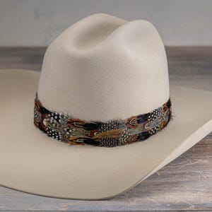 Feather Hat Band Western Cowboy Hat Band Falcon afbeelding 6
