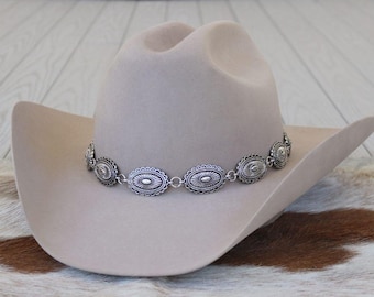 Antiqued Concho Hat Band for Cowboy Hat – Briscoe Western Hat Accessory