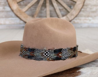 Western Feather Hat Band - Falcon