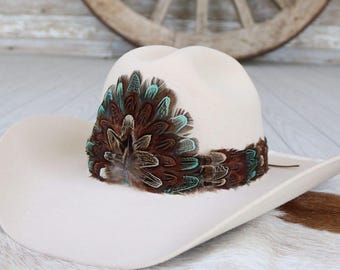 Western Feather Hat Band - Canyon