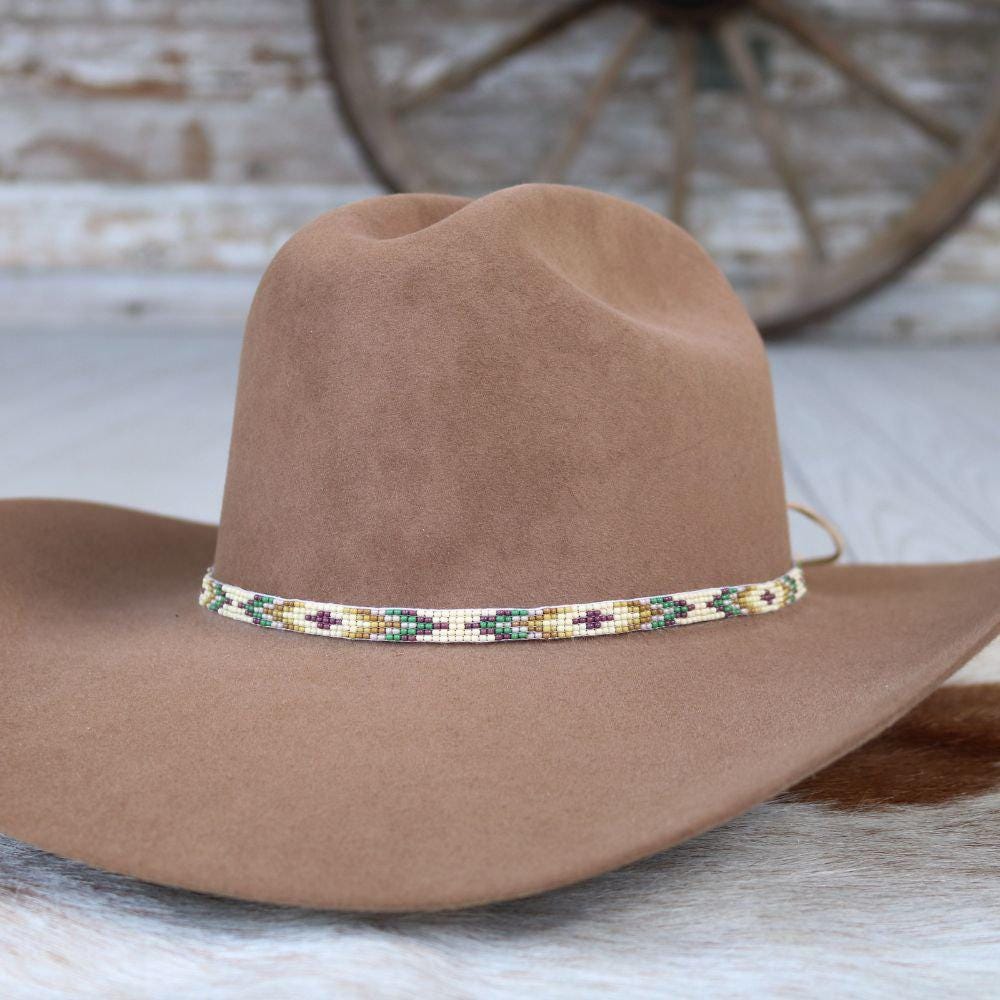 Hat Band Native American Handmade from Santa Fe Amazon.com: Weavish Beaded Hatband Native American Style  main image 4