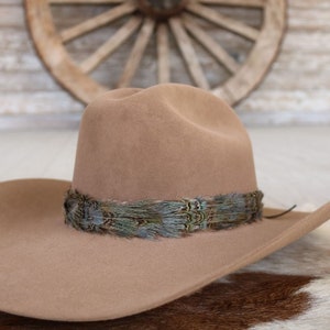 Genuine Bird Feather Hat Band, Western Hat Band, Brimmed Fedora Hat Feather Hat Band, Feather Crest Hat Accessories