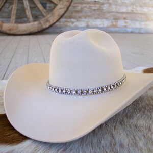 Rhinestone Hat Band Bling Western Hat Band Crystal Cowboy Hat Band Adjustable Monroe Bild 6