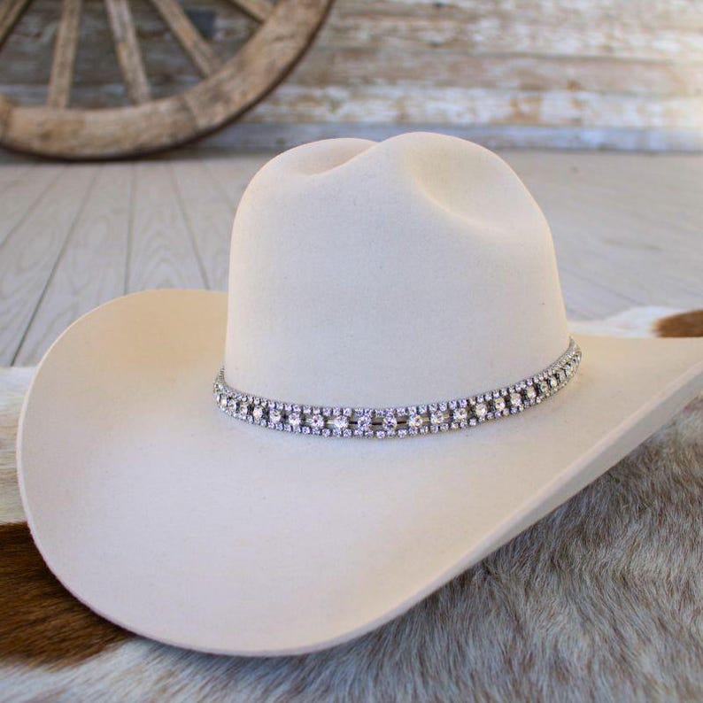 Rhinestone Hat Band Bling Western Hat Band Crystal Cowboy Hat Band Adjustable Monroe Bild 6
