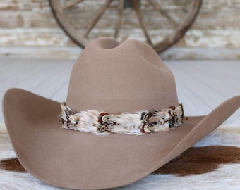 Western Feather Hat Band - Willow
