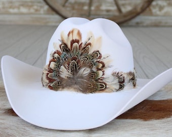 Cinta para sombrero de plumas estilo western - Avalon