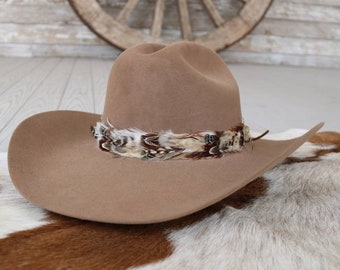 Western Feather Hat Band - Willow