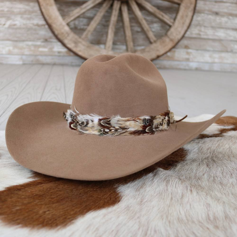 Western Feather Hat Band - Willow