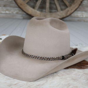 Horsehair Braided Tassel Hat Band - Pecos