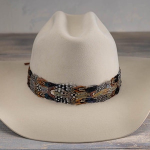 Feather Hat Band Western Cowboy Hat Band Falcon afbeelding 7