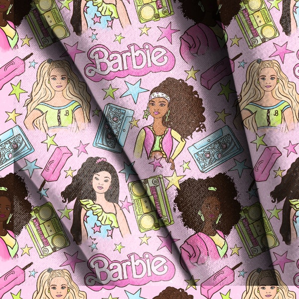 Barbie Fabric by the Yard - Etsy