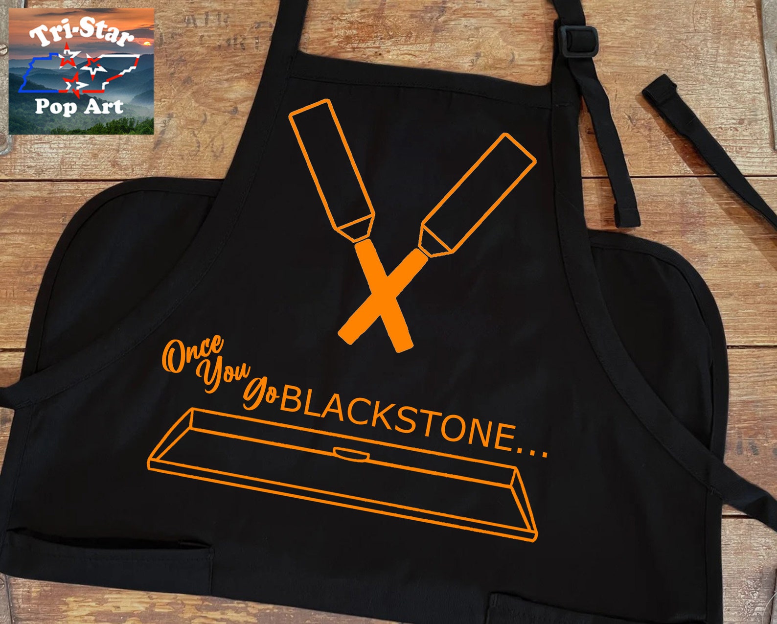 Blackstone Griddle Apron Once You Go Black One Size Fits All Etsy