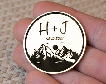 Colorado Rocky Mountain Hochzeitsmünze - Tischartikel - Hochzeitsmünze - Geschenke für die Gäste