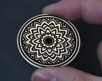 Mandala Design Challenge Münze - EDC Münze - Geschenk für Sie