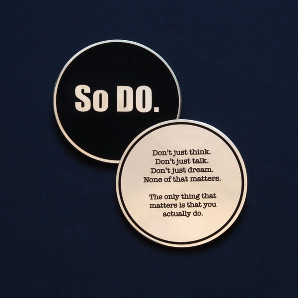 Jocko Willink "Do" Quote Motivation Coin - Discipline Equals Freedom - Tactile Coin - EDC