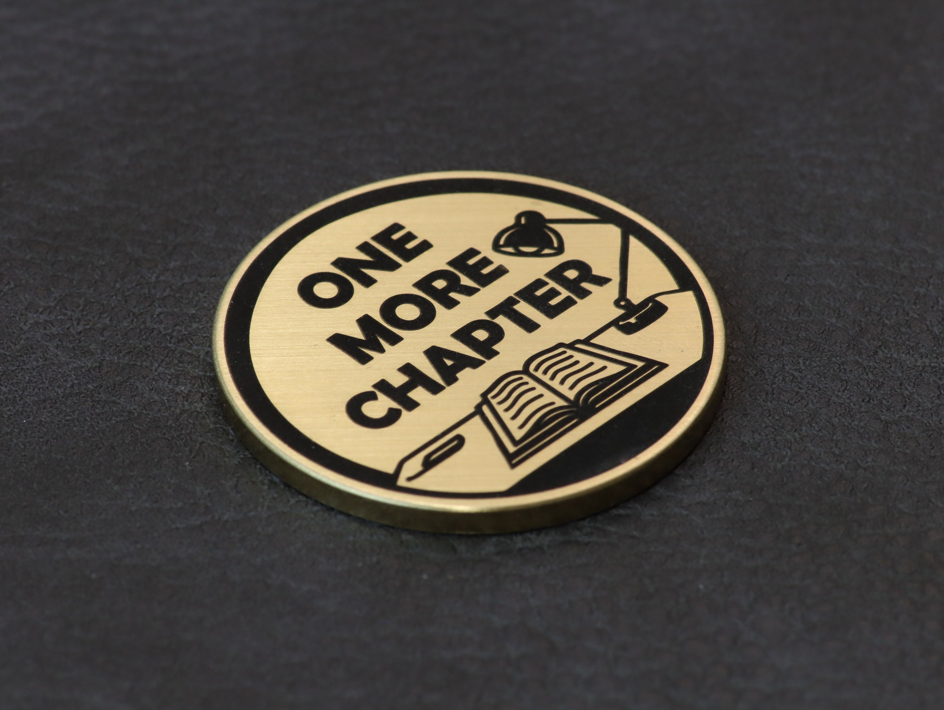 Flip Coin, One More Chapter vs. Go to Sleep, Decision Coin, Bookworm Gift, Christmas Gift