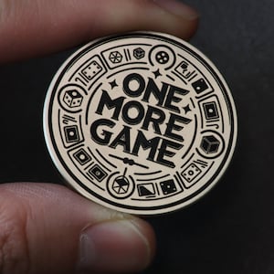 One More Game vs. Go to Sleep, Flip Coin, Decision Coin for gamers, Christmas Gift, Gift for Him, Mothers day Gift image 2