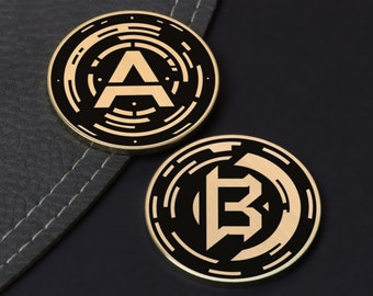 Go A vs. Go B - Gamers Münze - Entscheidung Münze - Weihnachtsgeschenk - Geschenk für Ihn - Münze für Gamer