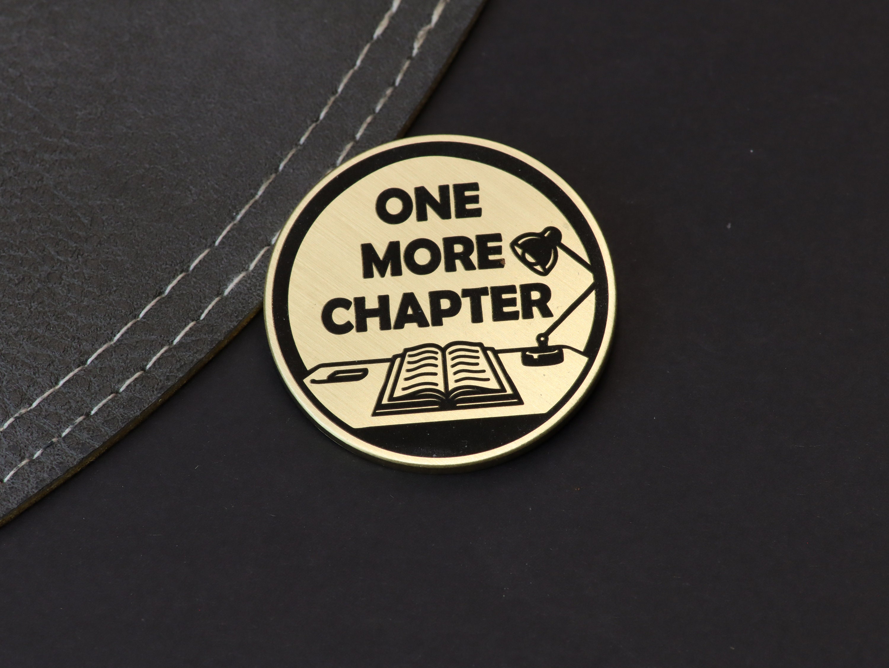 Flip Coin, One More Chapter vs. Go to Sleep, Decision Coin, Bookworm Gift, Christmas Gift