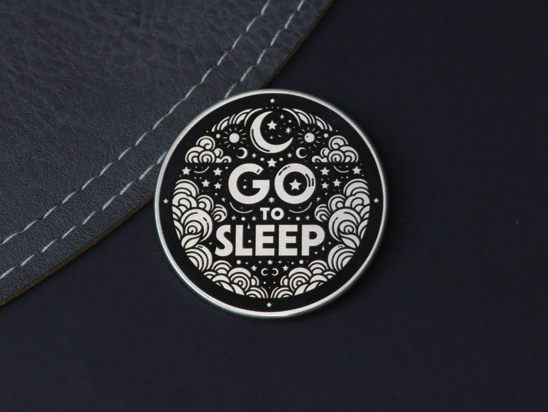 One More Game vs. Go to Sleep, Flip Coin, Decision Coin for gamers, Christmas Gift, Gift for Him, Mothers day Gift image 3