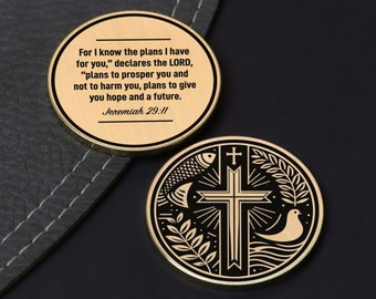 Bible Coin - Gifts for Him - Gifts for Her - Christmas Gift - Easter Gift