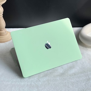 Mint Green Hard Cover MacBook Case, MacBook Pro 14 2021, MacBook M1 Pro 13, Air 13 Case MacBook Pro 16, MacBook 2021 Pro 15 Case
