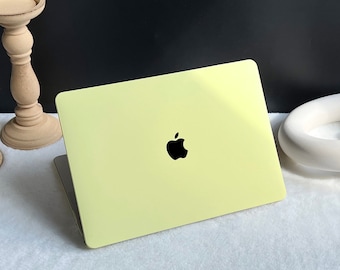 Durian Yellow Hard Cover MacBook Case, MacBook Pro 14 2021, MacBook M1 Pro 13, Air 13 Case MacBook Pro 16, MacBook 2021 Pro 15 Case
