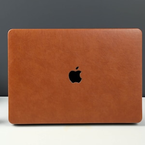 Clay Brown Leather MacBook Case, MacBook Pro 14 2021, MacBook M1 Pro 13, Air 13 Case MacBook Pro 16, MacBook 2021 Pro 15 Case