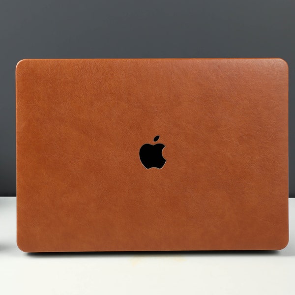 Funda MacBook de cuero marrón arcilla, MacBook Pro 14 2021, MacBook M1 Pro 13, Air 13 Funda MacBook Pro 16, MacBook 2021 Pro 15 Funda