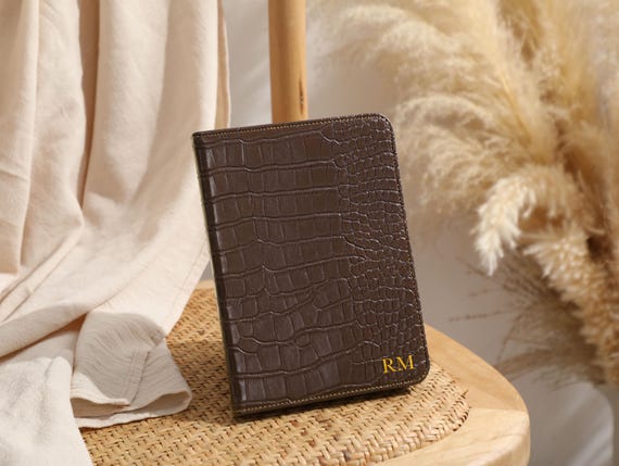 Coffee Leather Kindle Case, Personalised Folio Case Cover for Kindle Paperwhite 6''/7'' 2024, Kindle Paperwhite Case 10th 11th 12th Gen